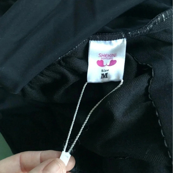 Black One Piece Swimsuit  with Rouched Sides - Picture 11 of 13